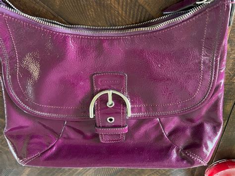 fake coach patten leather purses